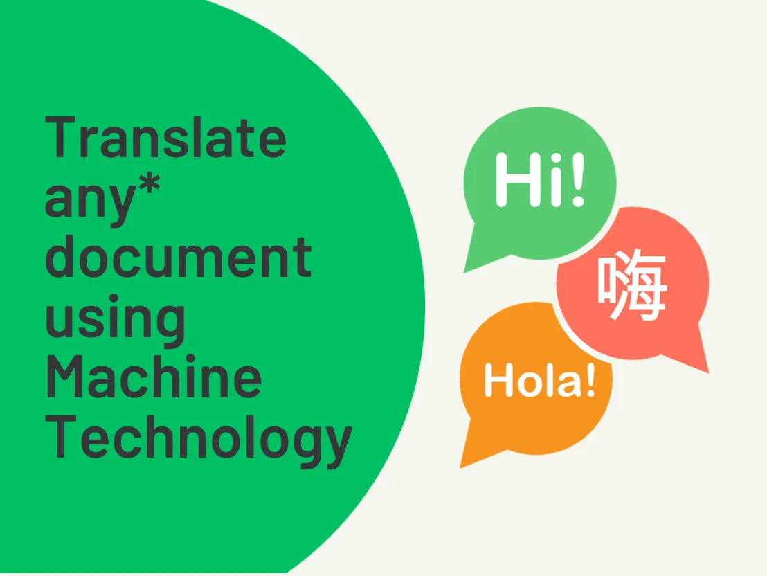 Document Translation with Advanced Technology