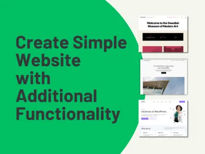 Simple Website Creation with Additional Functionality